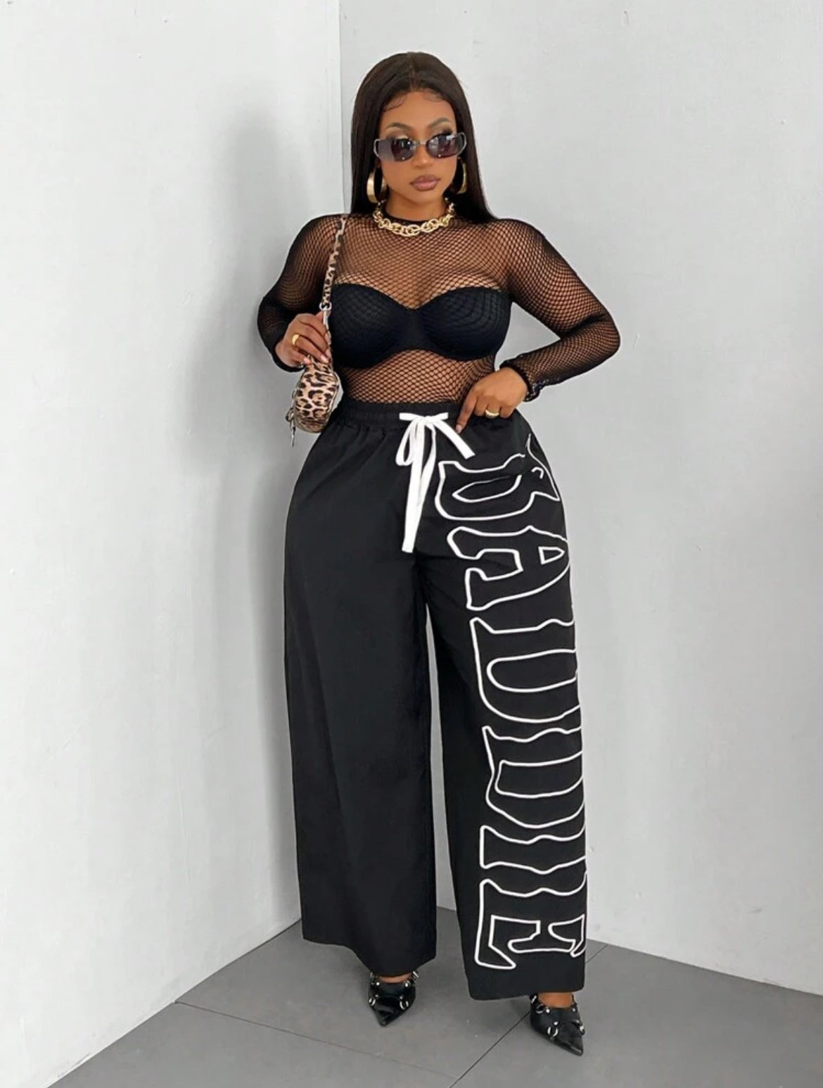 Black BADDIE Pants