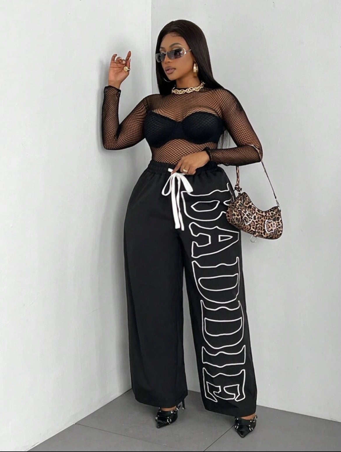 Black BADDIE Pants