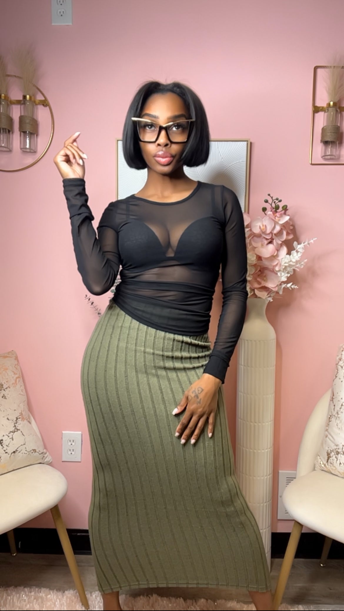 Sassy Sheer Top