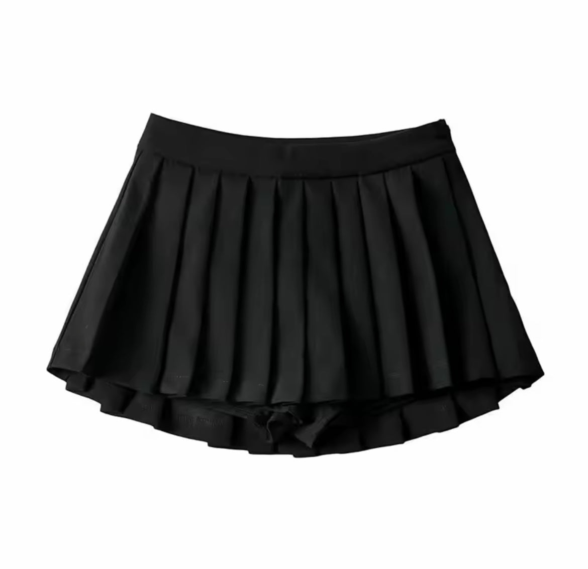 Black Pleated Skort