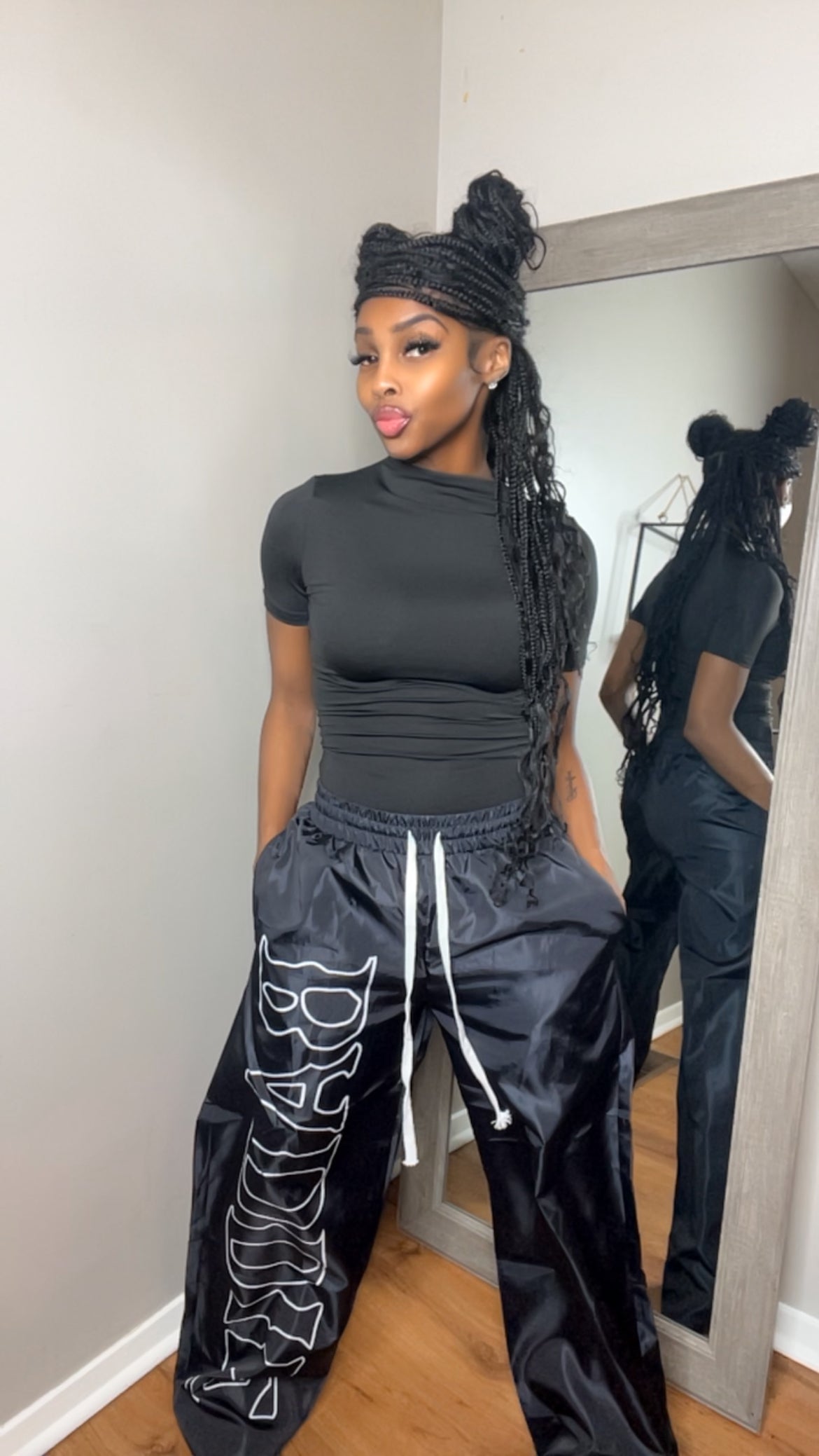 Black BADDIE Pants