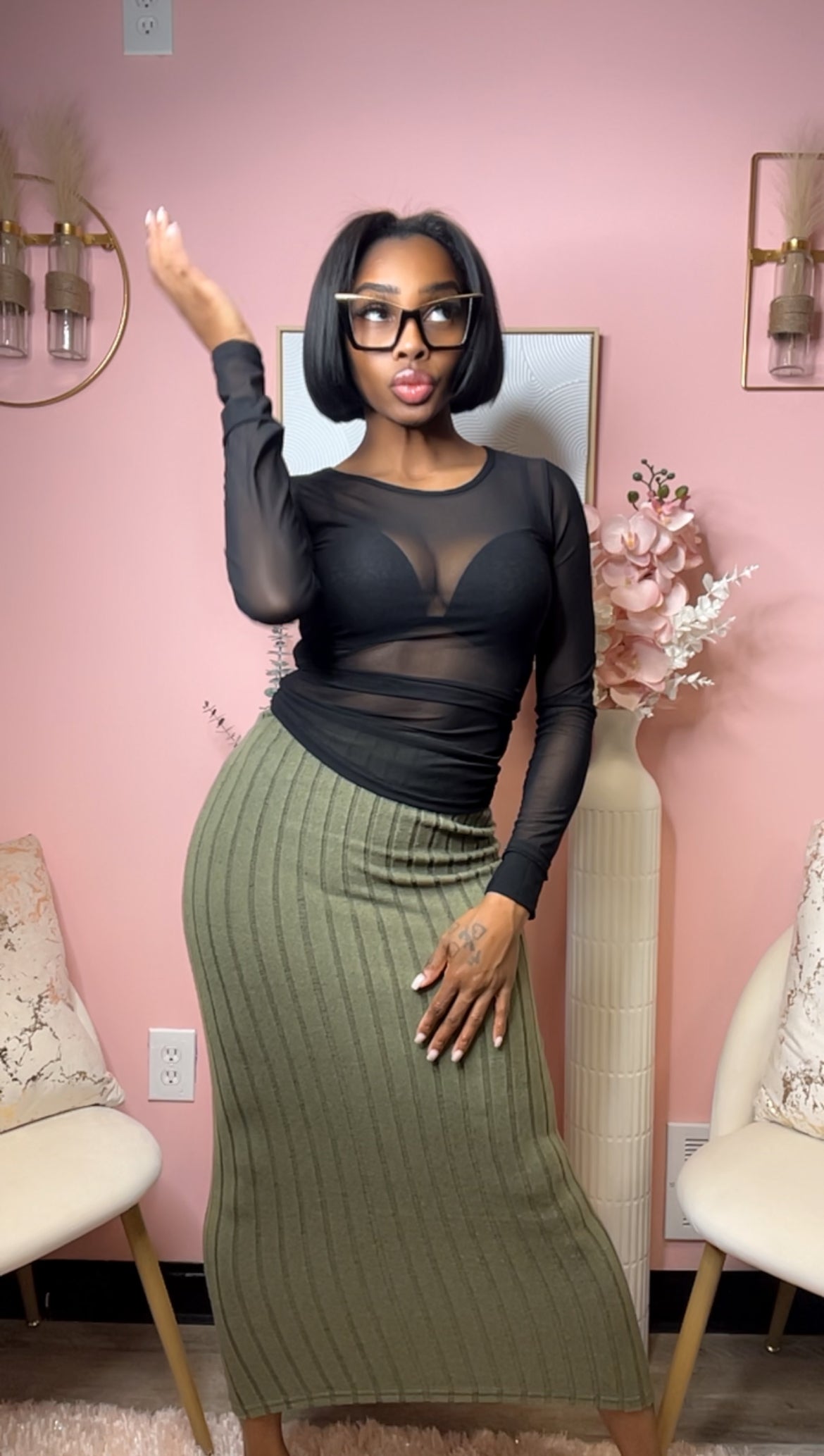 Sassy Sheer Top