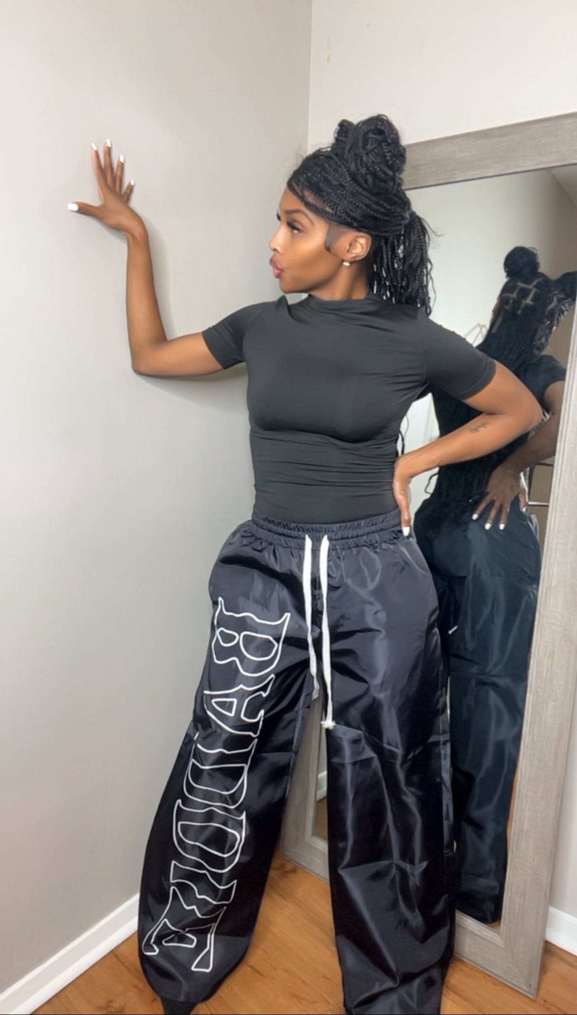 Black BADDIE Pants