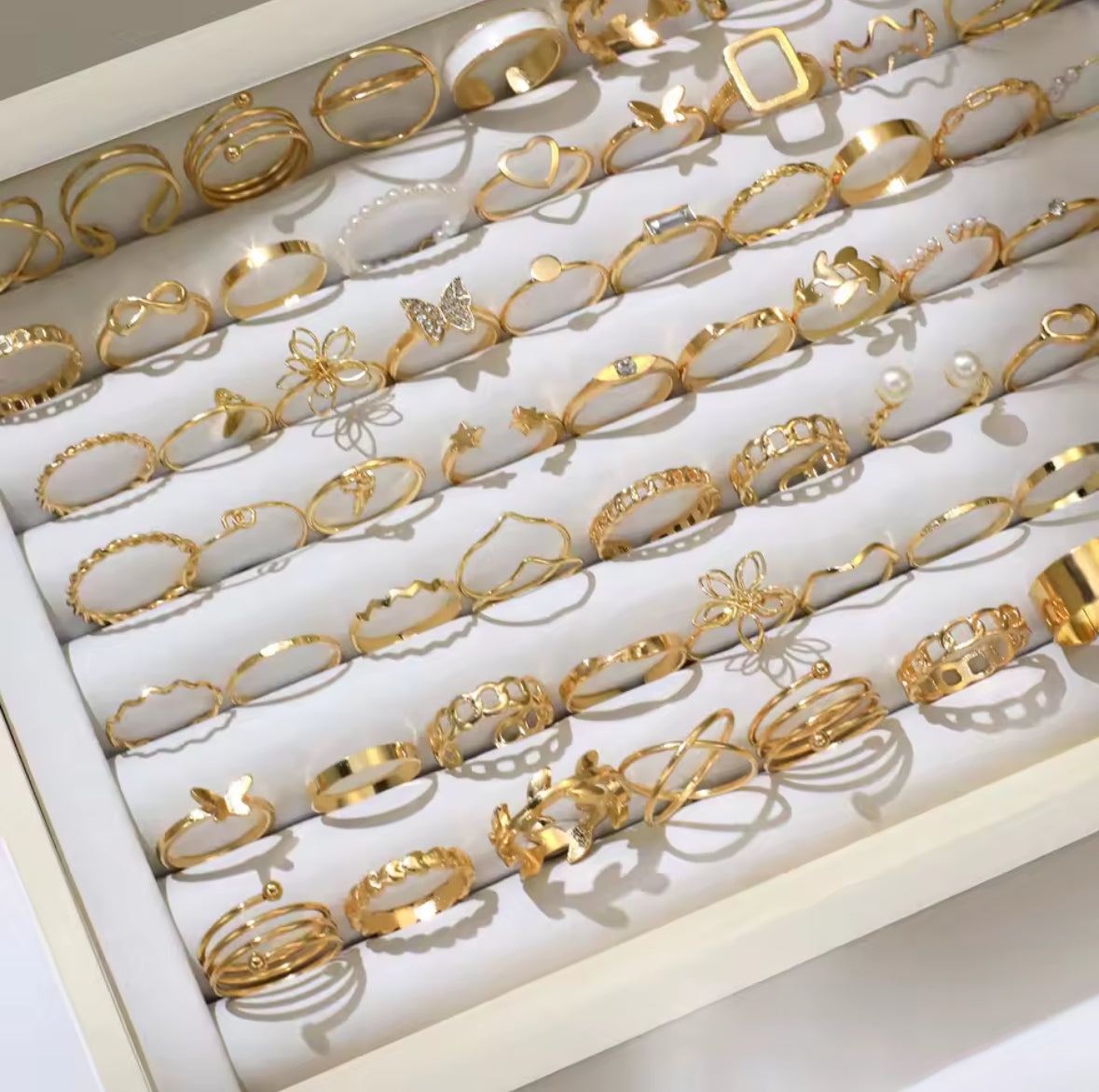 Pretty Gold Rings