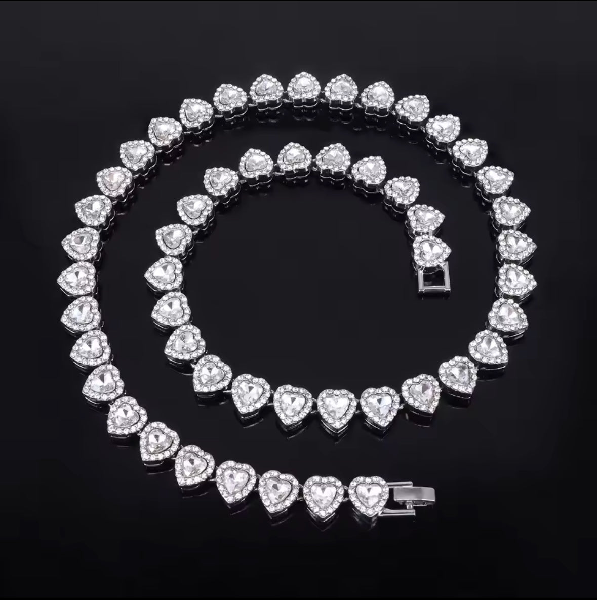 Silver Hearts Necklace