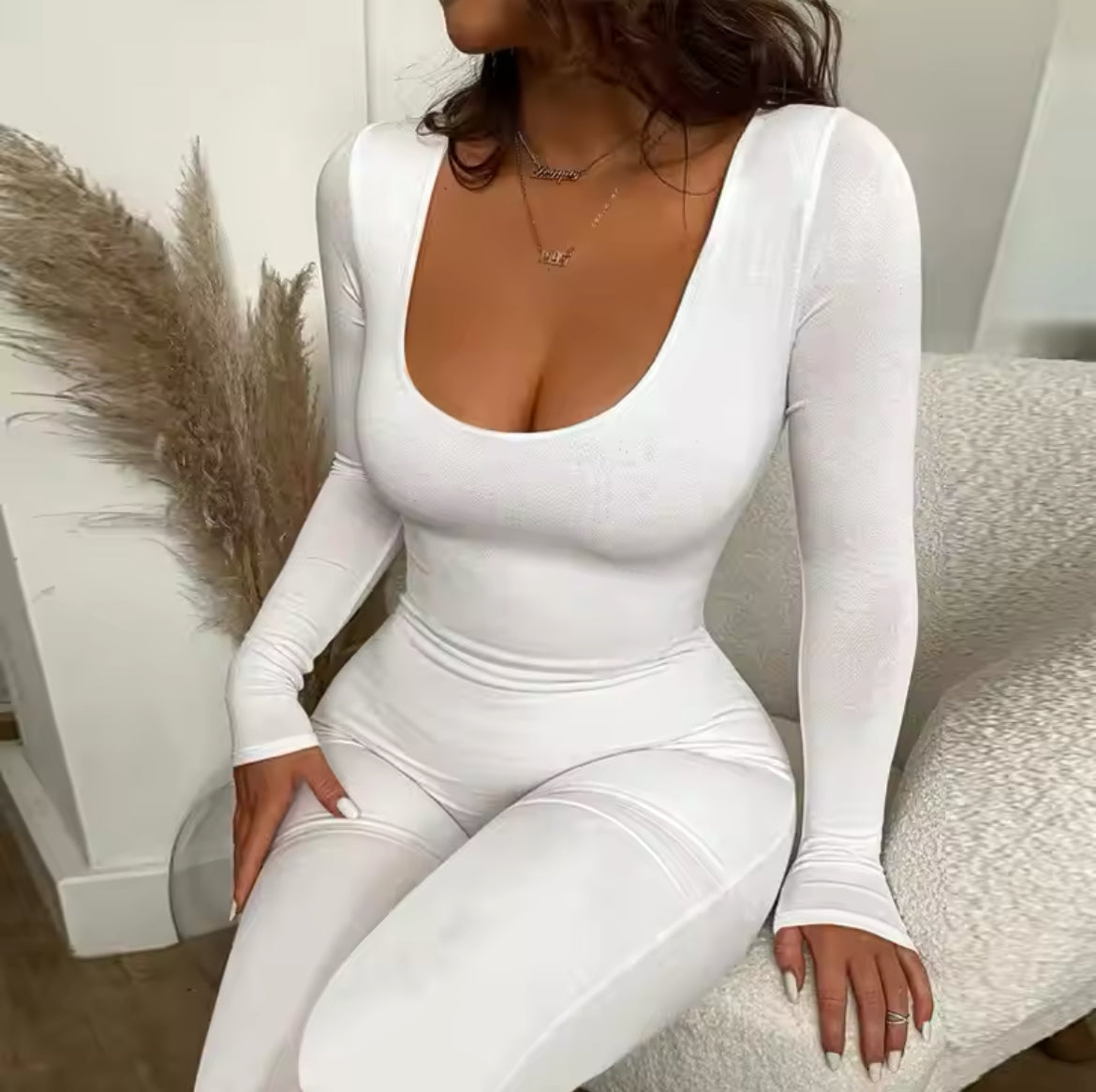 White Body Jumpsuit