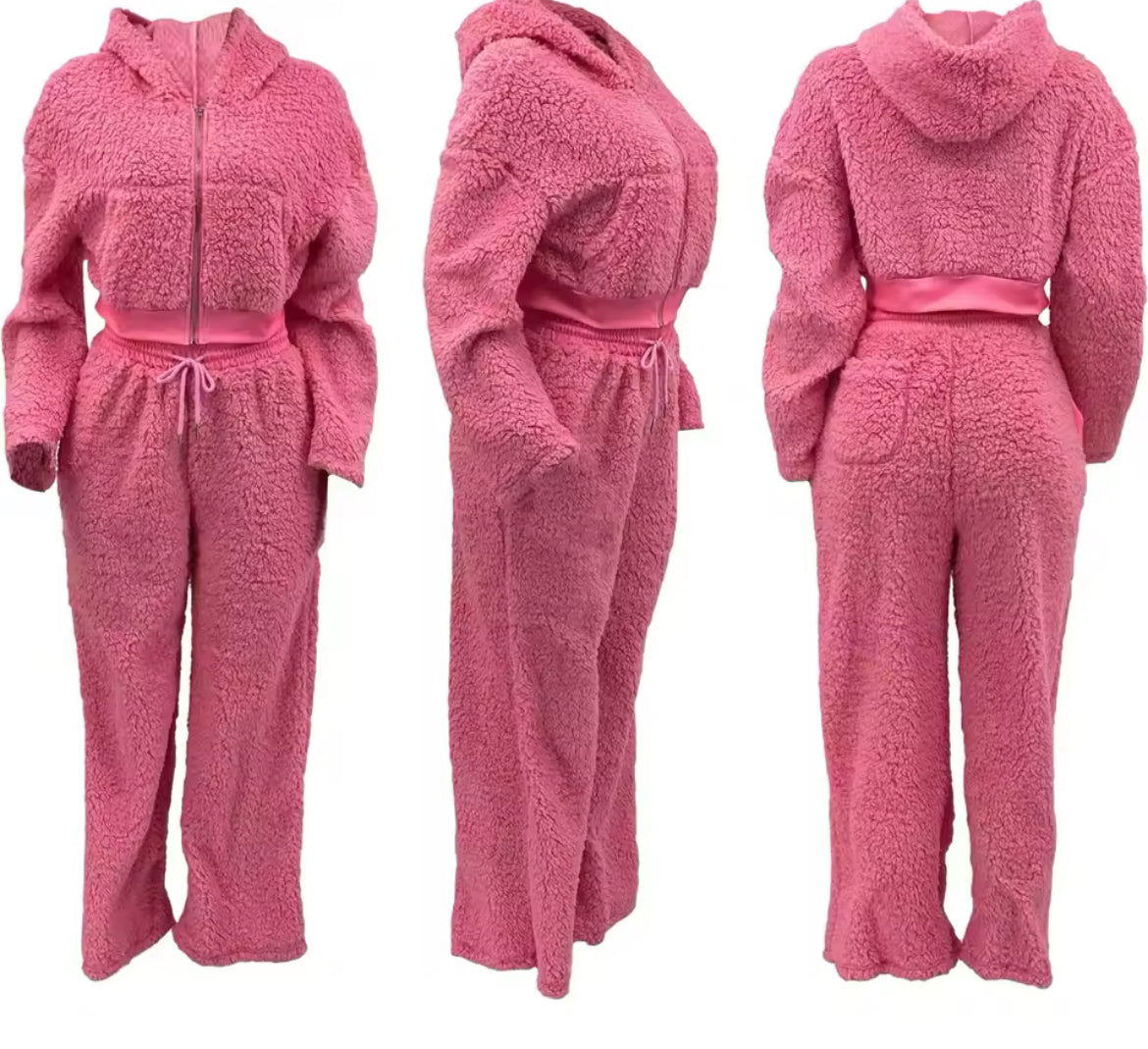 Pink Teddy Set