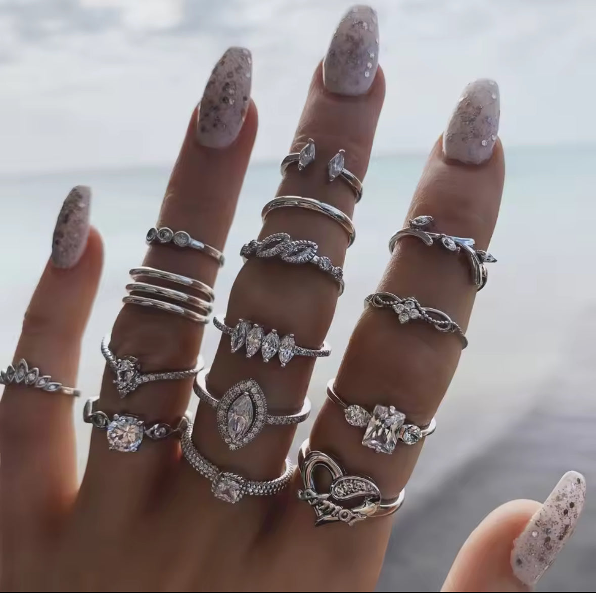 Silver Hand Rings