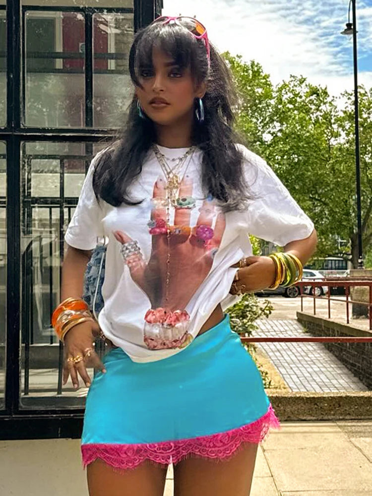 Oversized Hand Bling Top