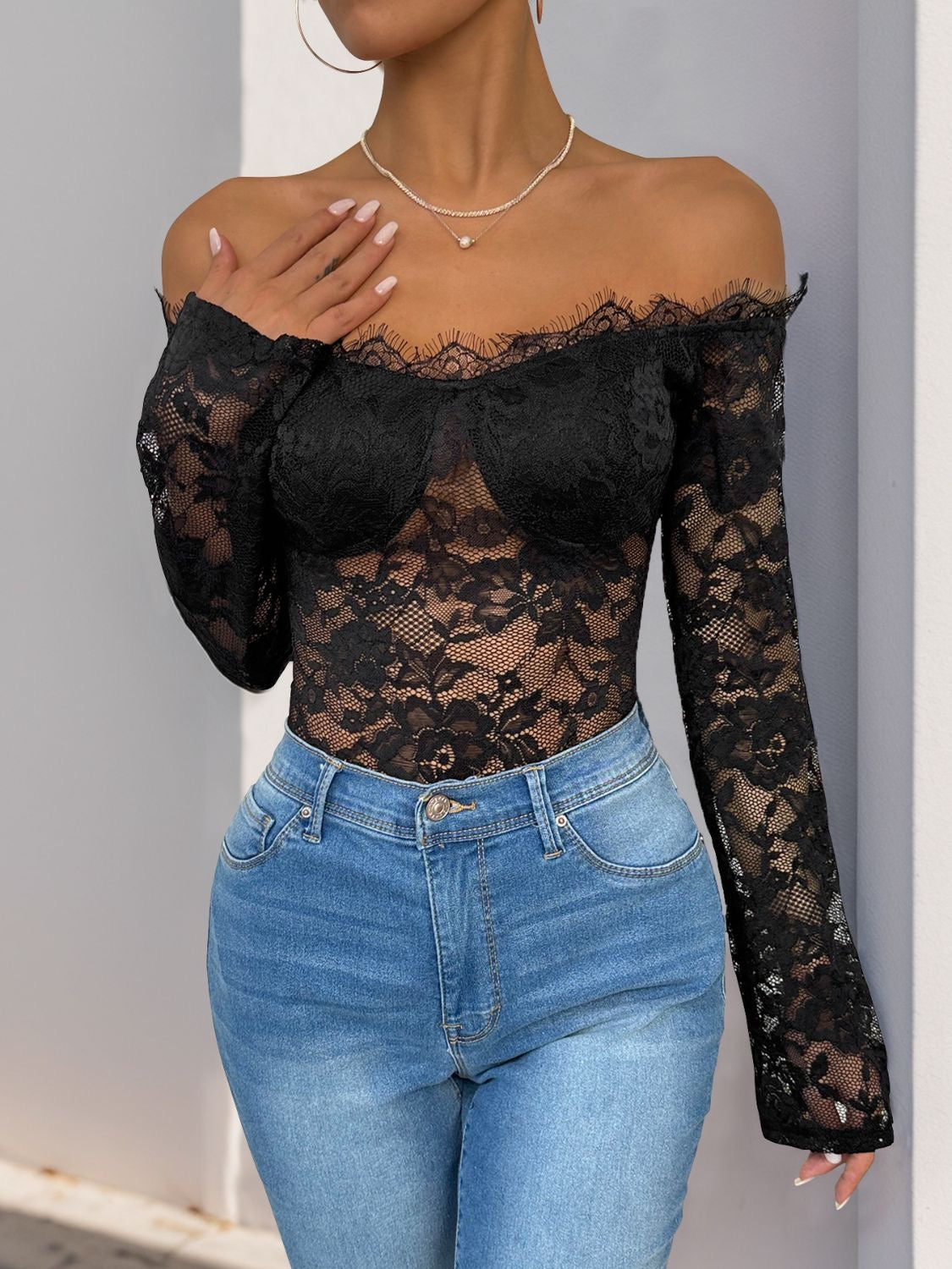 Lace Off Bodysuit