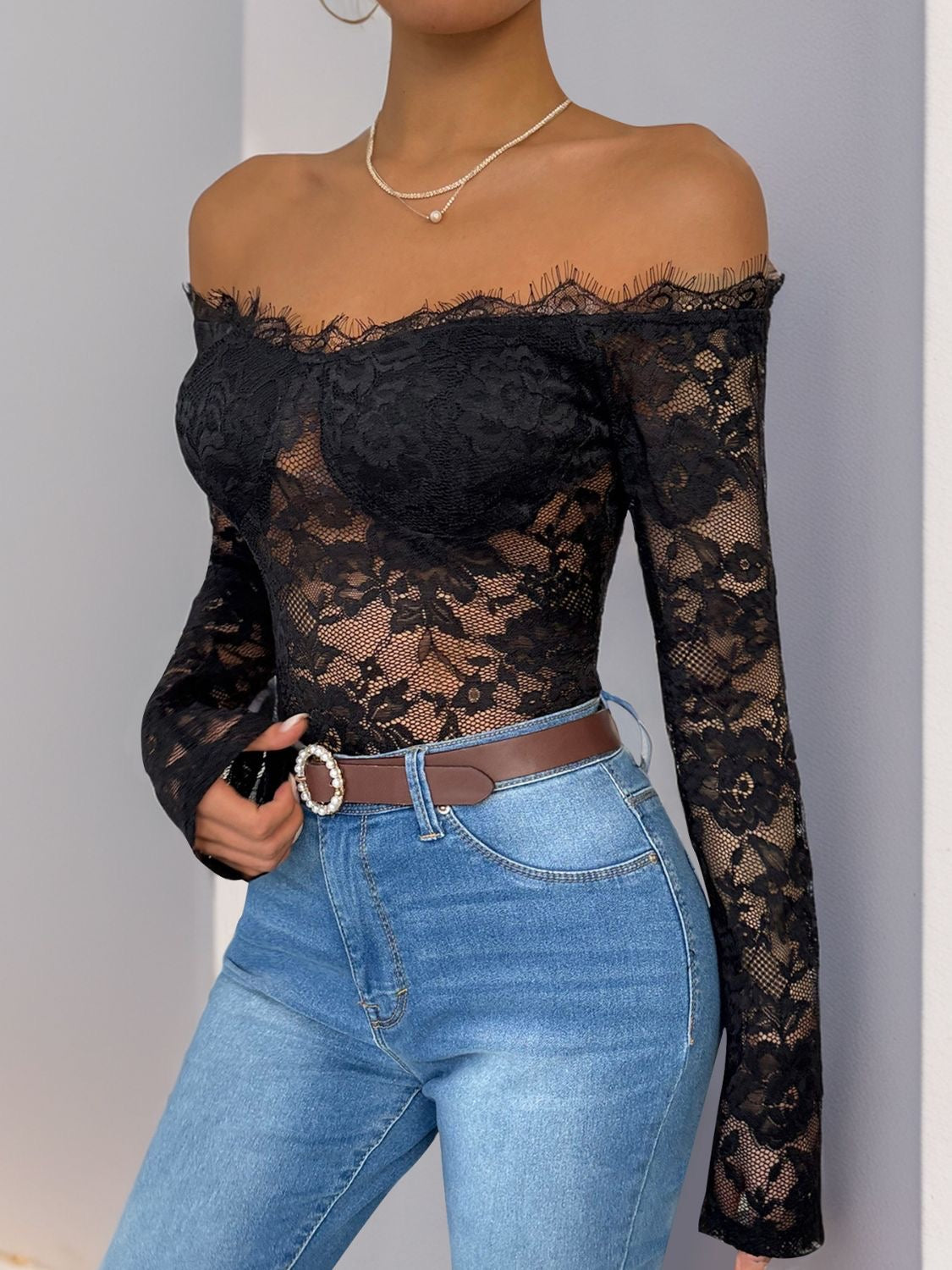 Lace Off Bodysuit