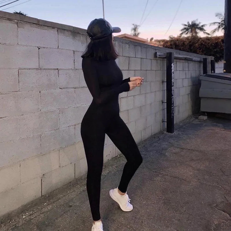 Autumn Black Jumpsuit