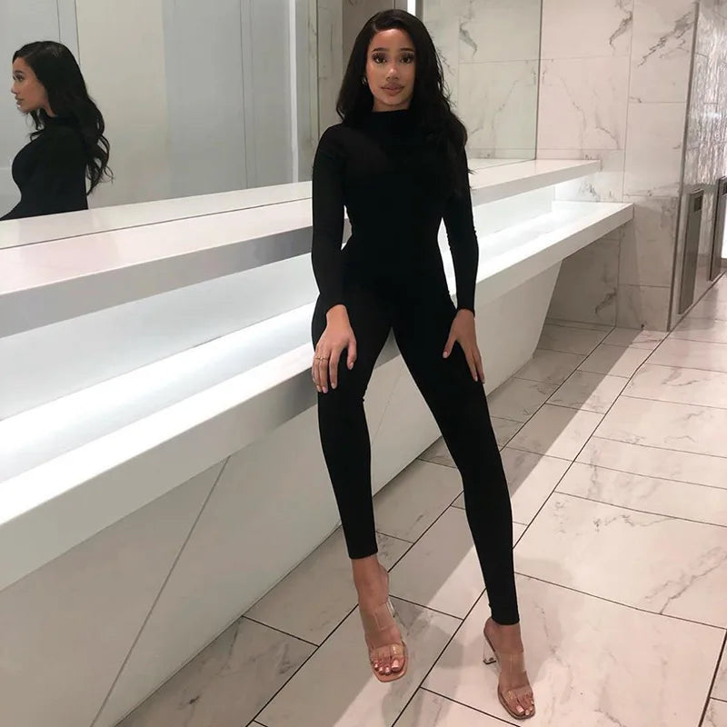 Autumn Black Jumpsuit