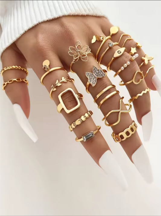 Pretty Gold Rings