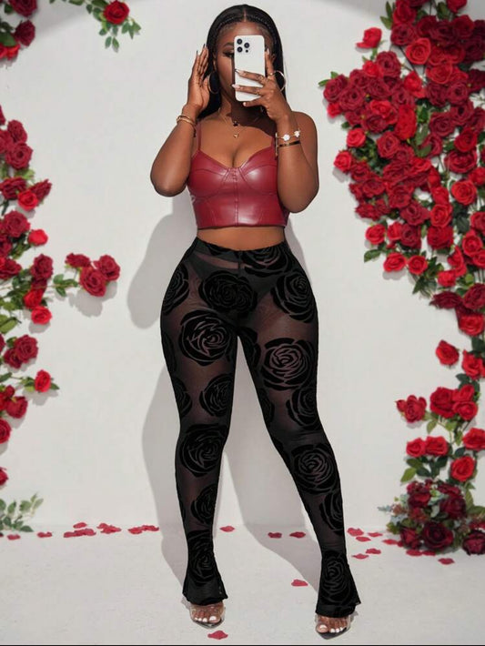 Black Rose Pants