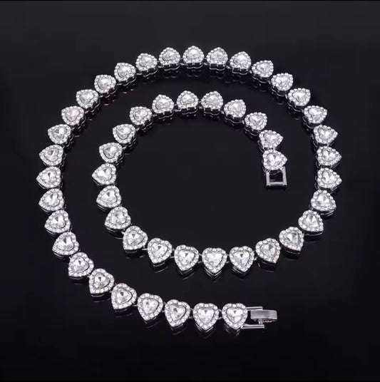 Silver Hearts Necklace