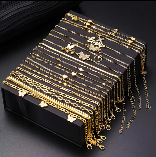 Beautiful Bohemian Anklet/Bracelet Set
