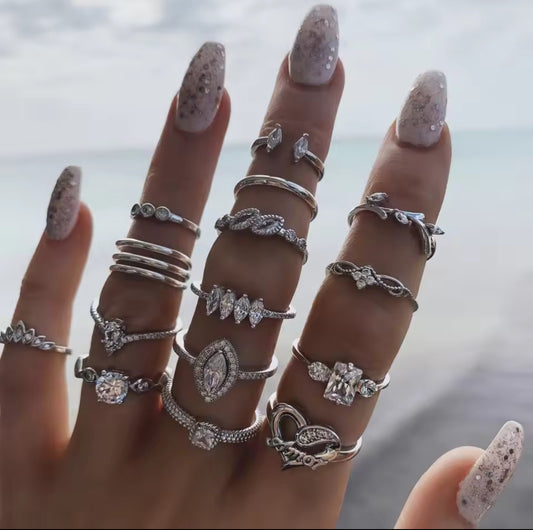 Silver Hand Rings